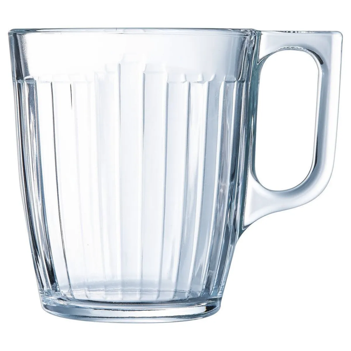 LUMINARC Mug transparent verre trempé 25 cl Ø 10,4 cm Grand Central Discount