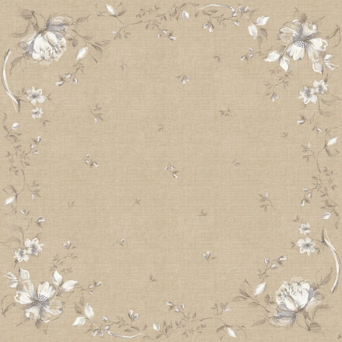 DUNI Nappe beige non tissé 84x84 cm cel (20 pièces) Outlet