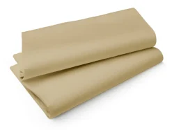Nappe beige non tissé 84x84 cm Evolin (14 pièces) - DUNI Online