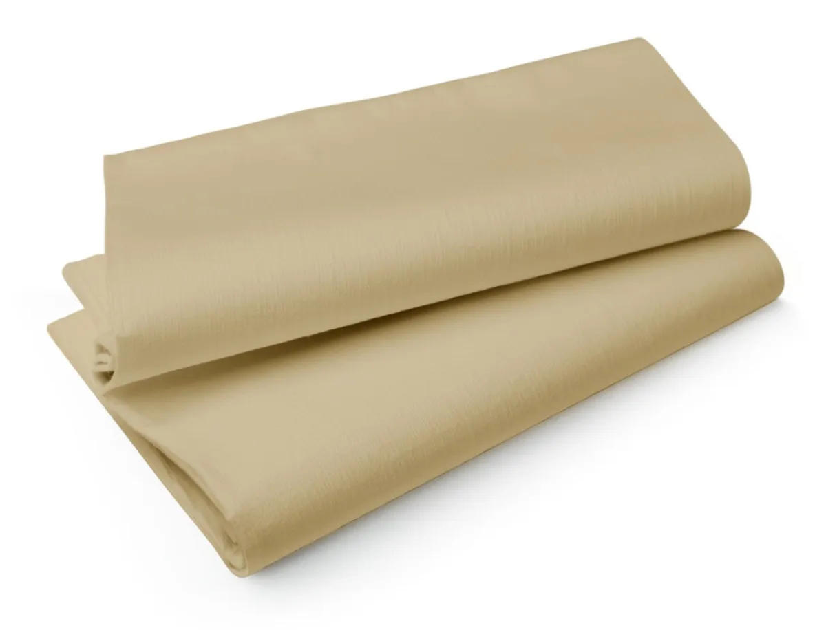Nappe beige non tissé 127x127 cm Evolin (50 pièces) - DUNI Sale
