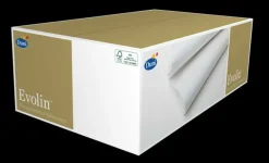 DUNI Nappe blanc non tissé 180x127 cm Evolin (25 pièces) New