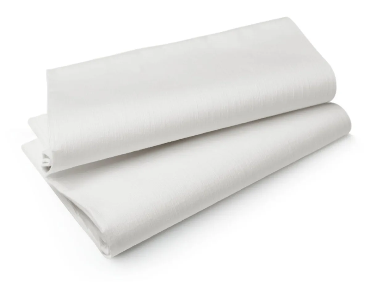 Nappe blanc non tissé 84x84 cm Evolin (14 pièces) - DUNI Sale