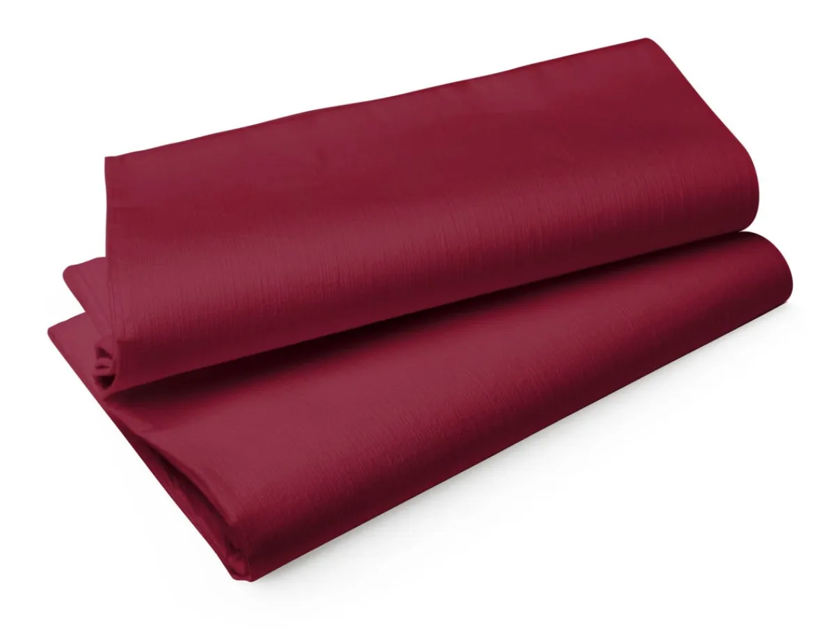 Nappe bordeaux non tissé 127x220 cm Evolin (25 pièces) - DUNI Sale