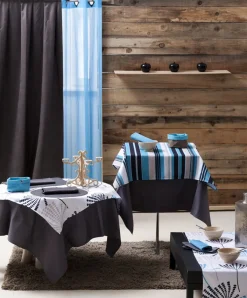 Nappe carré marron polyester Demilys - SONOLYS Clearance