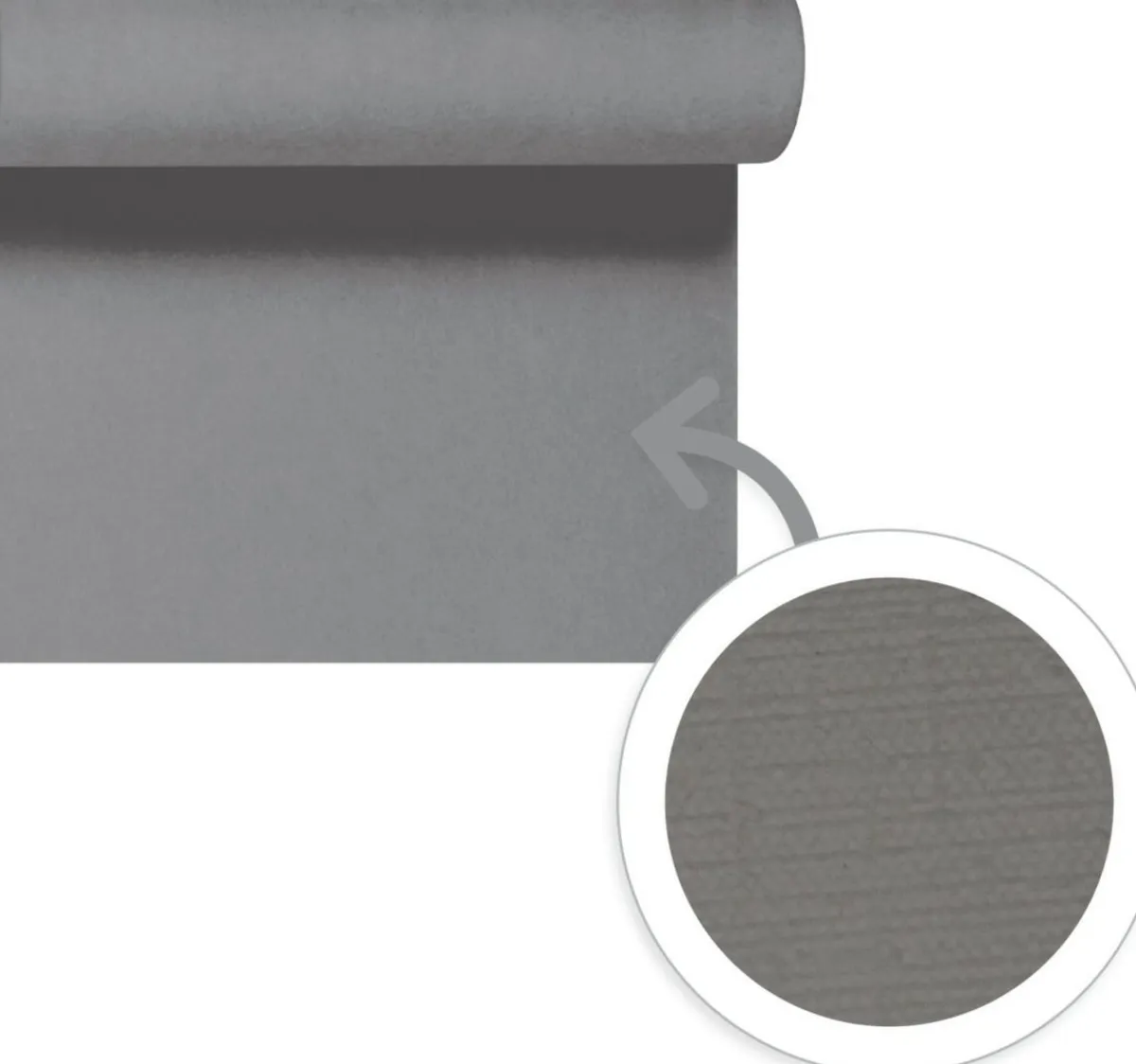 DUNI Nappe gris non tissé 180x127 cm Evolin (25 pièces) New