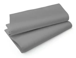 DUNI Nappe gris non tissé 110x110 cm Evolin (50 pièces) Discount
