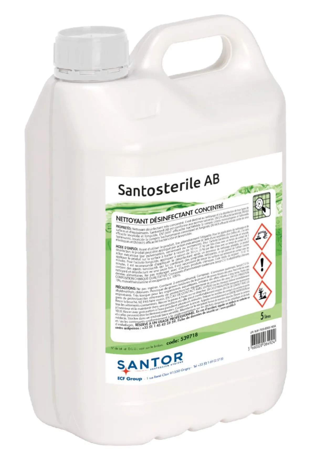 Nettoyant désinfectant Santosterile Ab - SANTOR Online