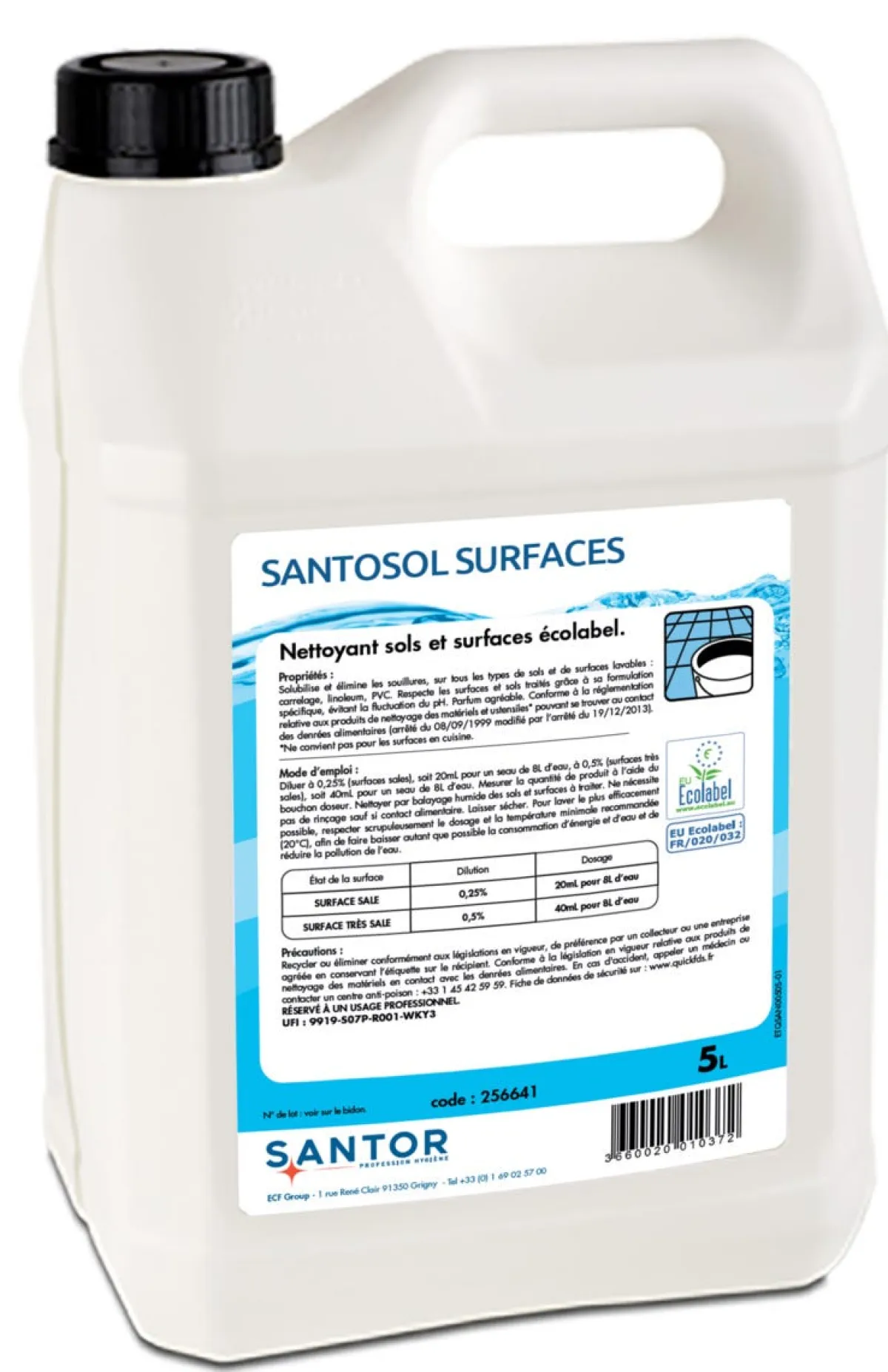 SANTOR Nettoyant surface et sol 5 L Santosol Sale