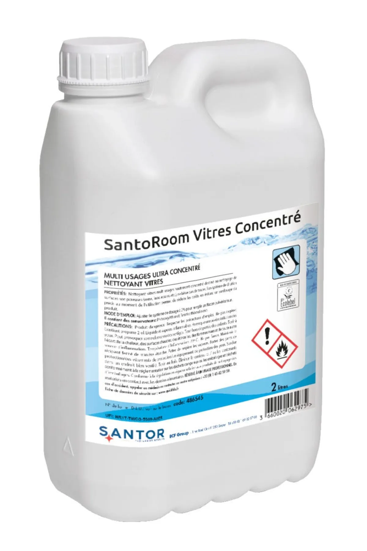 SANTOR Nettoyant vitres multi-usages très concentré 2 L oom Best