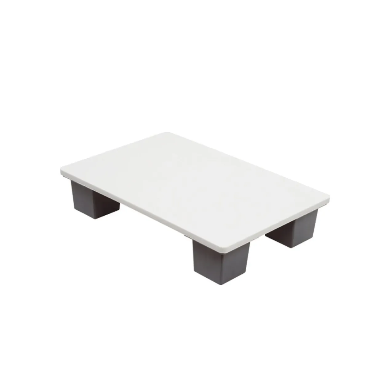 Palette rectangulaire blanc plastique 40x60x11 cm 500 kg - GILAC