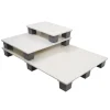 Palette rectangulaire blanc plastique 120x80x11 cm 500 kg - GILAC New