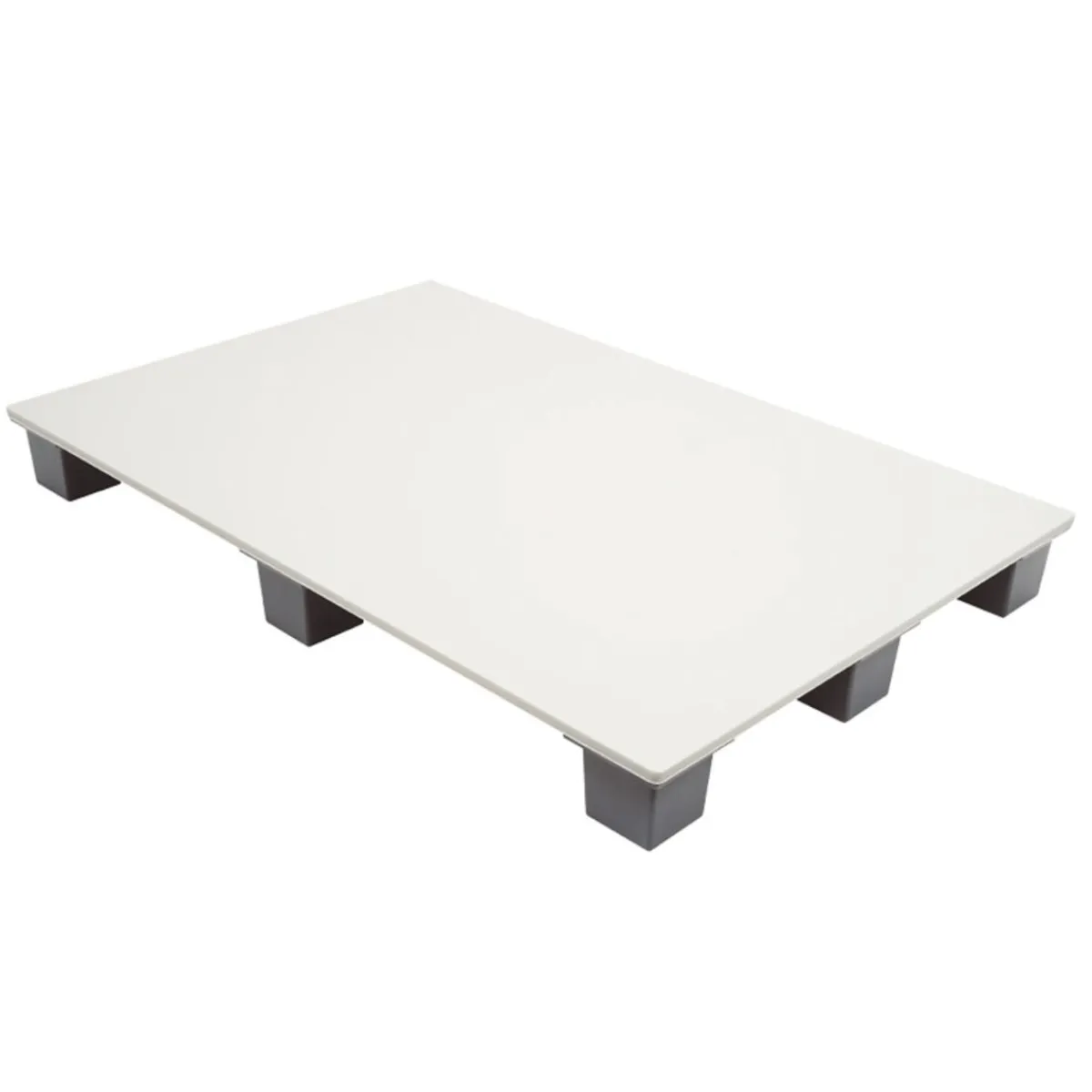Palette rectangulaire blanc plastique 120x80x11 cm 500 kg - GILAC New