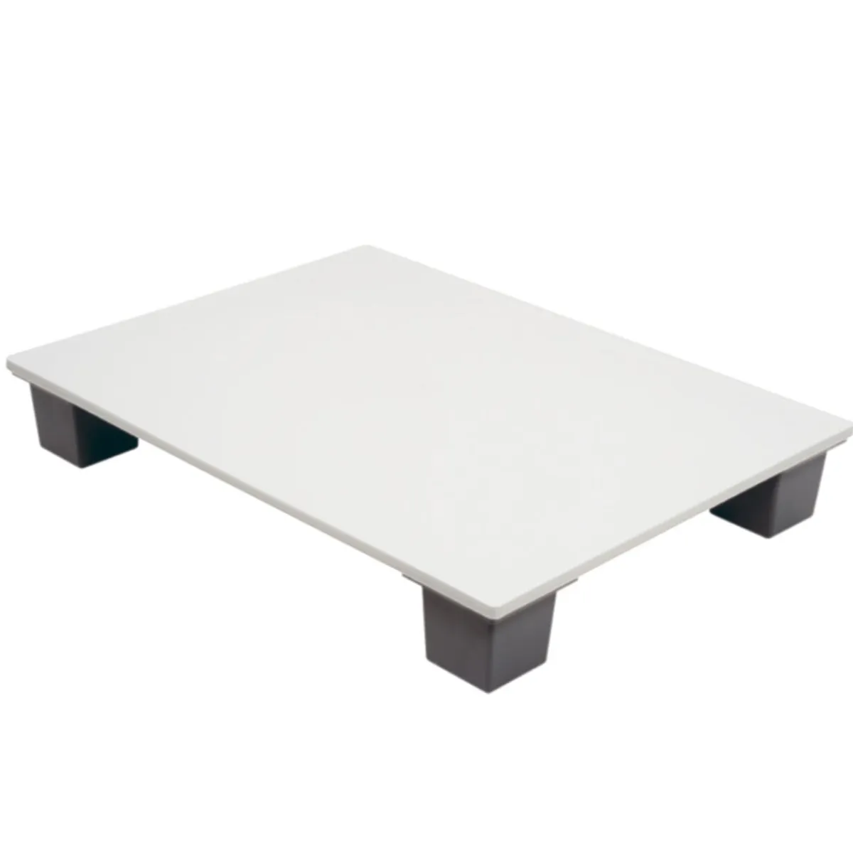 GILAC Palette rectangulaire blanc plastique 60x80x11 cm 500 kg Clearance