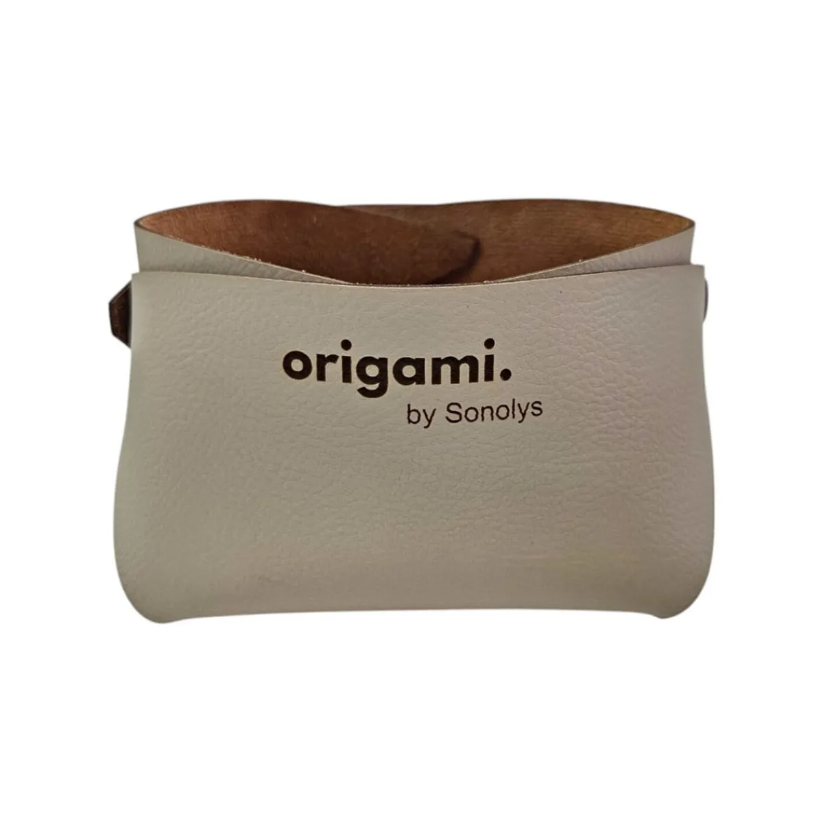Panier carré beige PVC 10x10x7 cm Origami - SONOLYS New