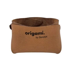 SONOLYS Panier carré camel PVC 10x10x7 cm Origami Online