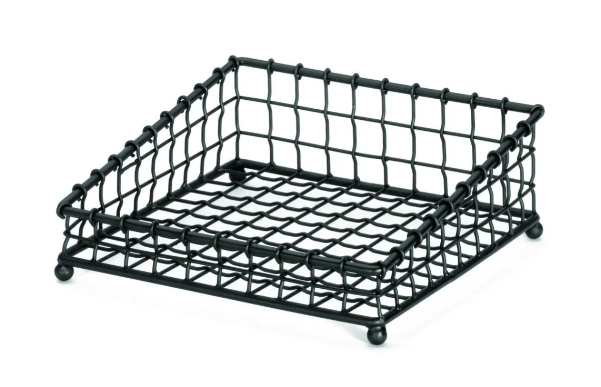 Panier carré noir acier 30,5 cm Grand Master - TABLECRAFT