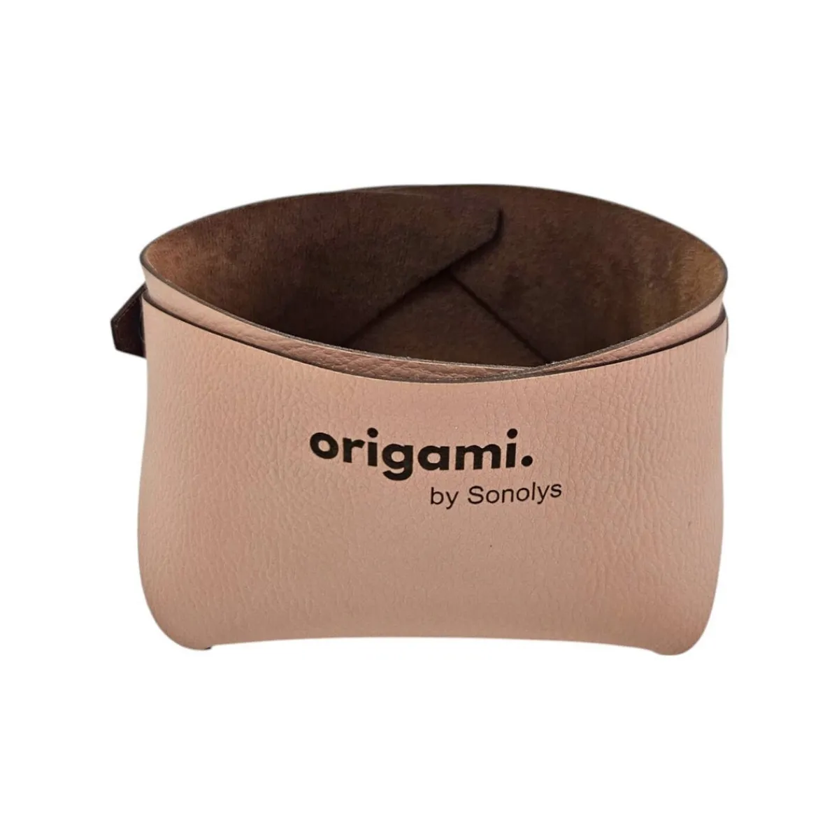 SONOLYS Panier carré nude PVC 10x10x7 cm Origami Best