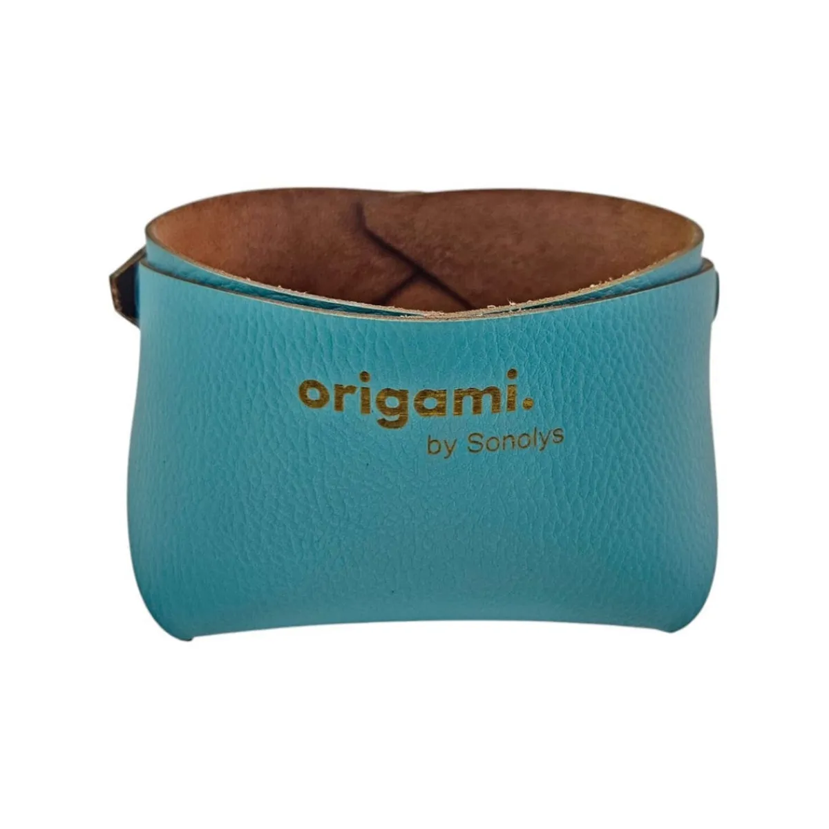 SONOLYS Panier carré vert émeraude PVC 13x13x8 cm Origami Clearance