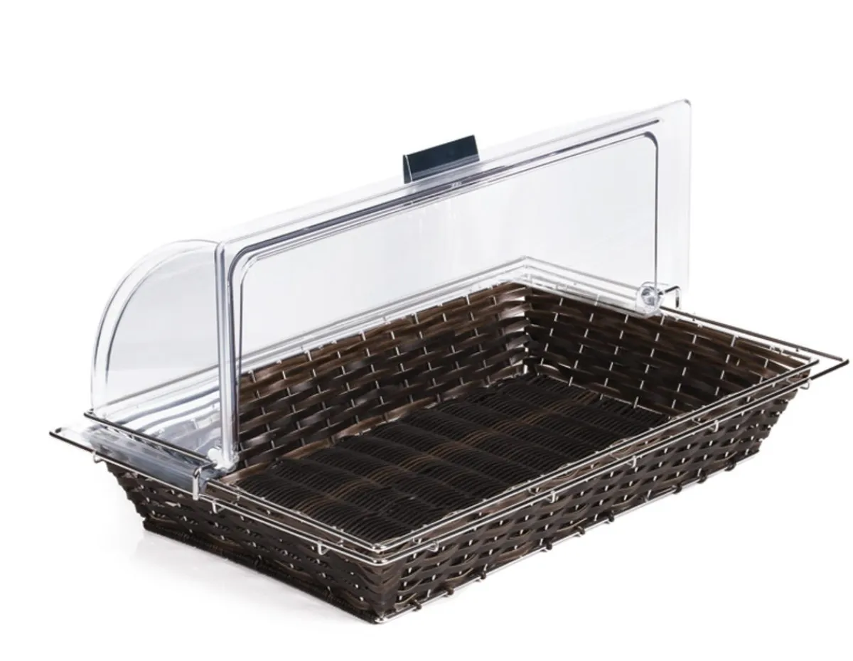Panier GN 1/1 avec cadre polypropylène (pp) noir 56,5x36x10 cm Gn Line - APS Online