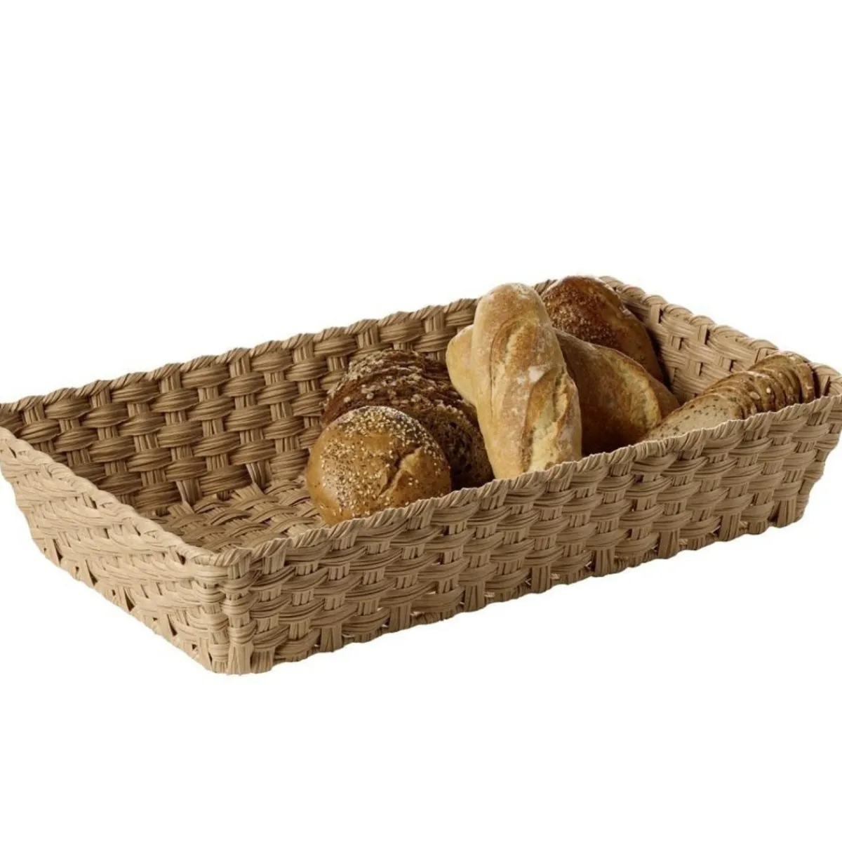 APS Panier gn1/1 polyéthylène brun 53x32,5x10 cm Twirl New