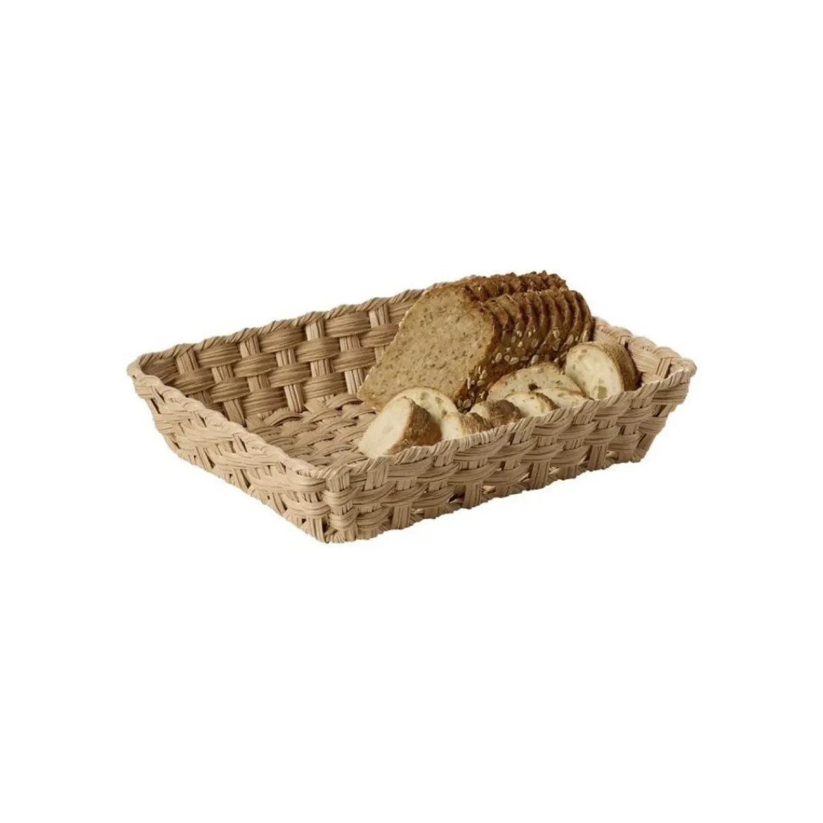 Panier gn1/2 polyéthylène brun 53x32,5x6,5 cm Twirl - APS Online