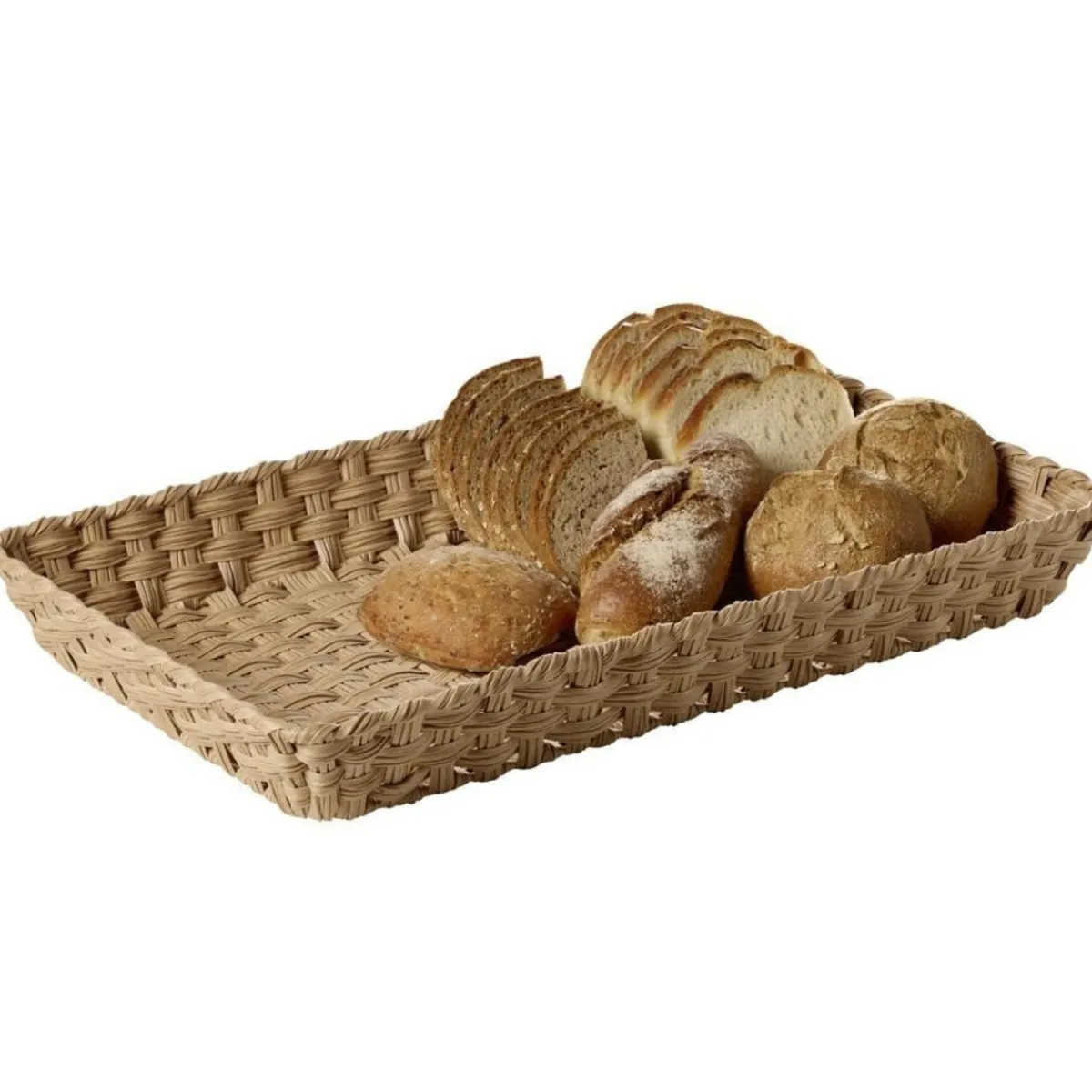 APS Panier gn1/1 polyéthylène brun 53x32,5x6,5 cm Twirl Best