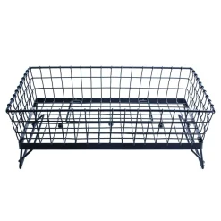 Panier rectangulaire noir acier 52 cm Grand Master - TABLECRAFT