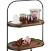 Panière de buffet noir métal 31 cm - APS