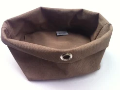 SONOLYS Panière rond taupe PVC 12,5x9x11 cm Sonoclean Sale