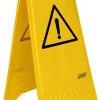 Panneau avertissement danger rectangulaire jaune 28 cm - PROBBAX Online