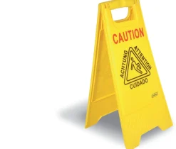 PROBBAX Panneau avertissement sol glissant rectangulaire jaune 28 cm Best