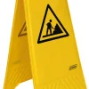PROBBAX Panneau avertissement travaux en cours rectangulaire jaune 28 cm Outlet