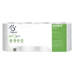 Papier hygiénique blanc ouate de cellulose 11 cm x 9,5 cm (8 pièces) - Aucune