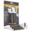 Paquet de 5 feutres craie blanc pointes assorties - SECURIT Hot