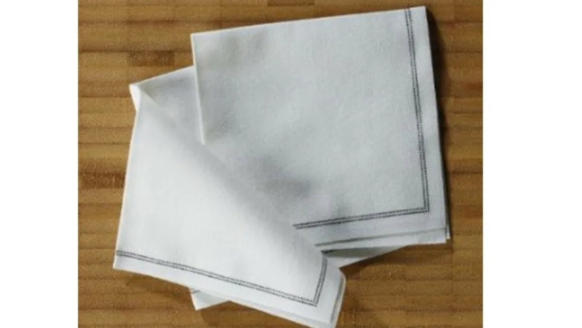 Paquet 25 serviettes cocktail blanc coton 20x20 cm pliée en 4 Oxstal - PRO.MUNDI Online