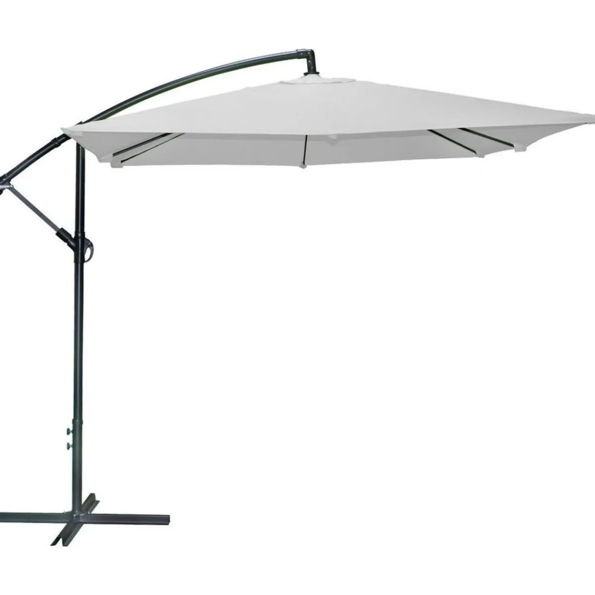 Parasol deporte gris clair Ø 250 cm - Aucune