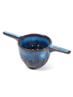 SERAX Passoire à thé rond bleu foncé émaillé grès émaillé 14 cm Pure Blue Clearance