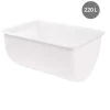 Patière Sans couvercle blanc plastique 93x67x51,1 cm 220 L fond plein parois pleines - GILAC Sale