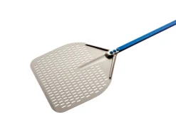 GI METAL Pelle à pizza perforée aluminium anodisé 36x36 cm manche 150 cm Azzurra Online