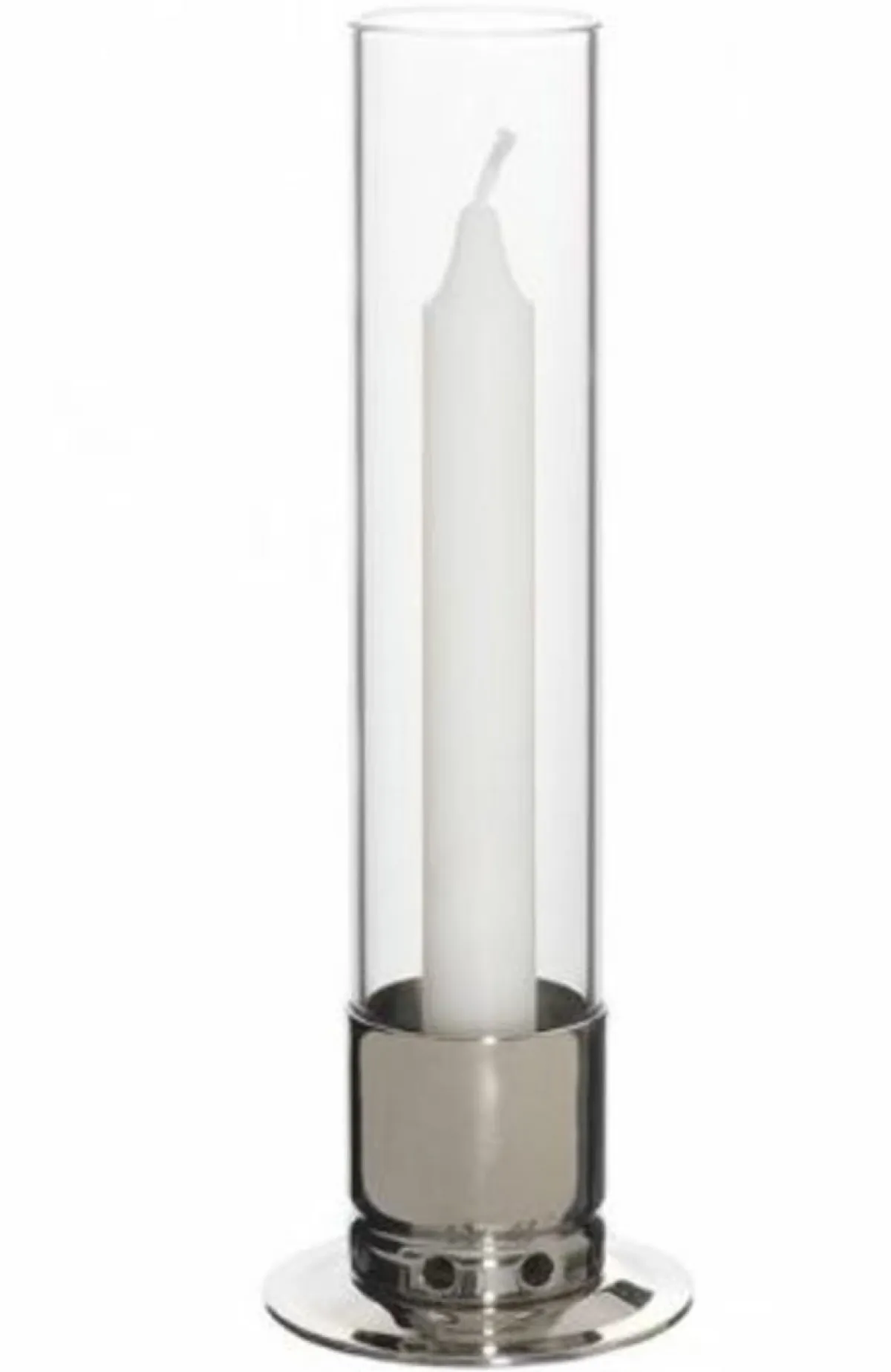 Photophore argent Ø 9 cm 25 cm - KATTVIK Outlet