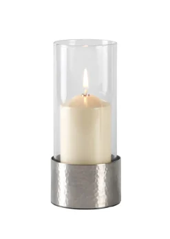 CANDOLA Photophore argent Ø 6,5 cm 15,5 cm Yago Discount