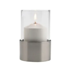 Photophore gris Ø 6,5 cm 11 cm Yago - CANDOLA Outlet