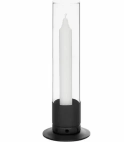 Photophore noir Ø 9 cm 25 cm - KATTVIK Hot