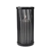 CANDOLA Photophore rond noir Ø 10 cm 15,5 cm  Vertical Discount