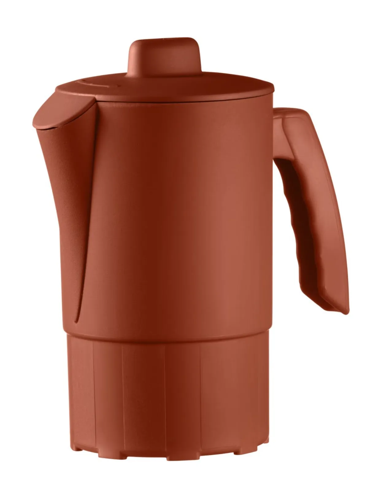 Pichet avec couvercle terracotta fibre végétale 1 L Liliroc - SAINT ROMAIN New