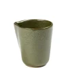 Pichet à sauce rond vert grès émaillé Ø 6,7 cm Surface - SERAX