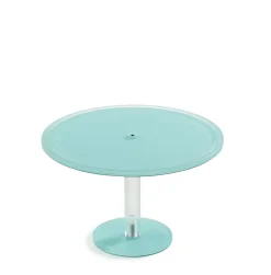 Piédestal résine Nacryl® bleu lagon Ø 33 cm 21 cm - MEALPLAK Online