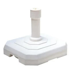 Aucune Pied de parasol carré blanc Clearance