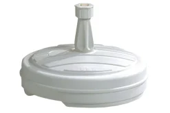 Aucune Pied de parasol rond blanc Clearance