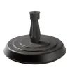Aucune Pied de parasol rond gris foncé Best